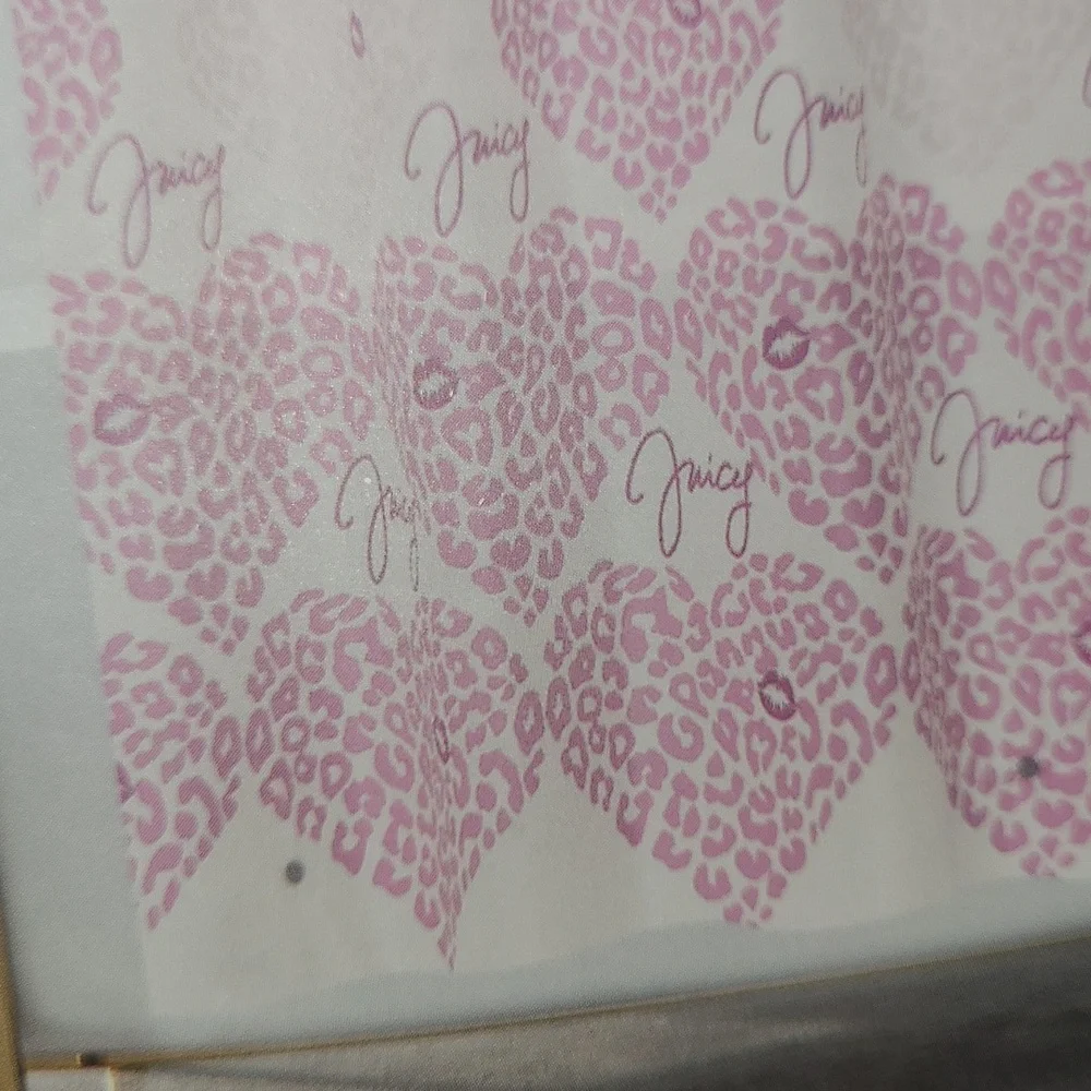 Juicy Couture Pink Leopard Print Shower Liner